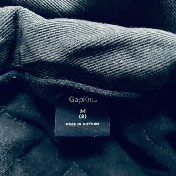 GAP KIDS indigo utility jacket size M/8 - Picture 5 of 10